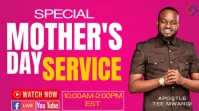 Mother's Day CHURCH SERVICE Digital na Display (16:9) template
