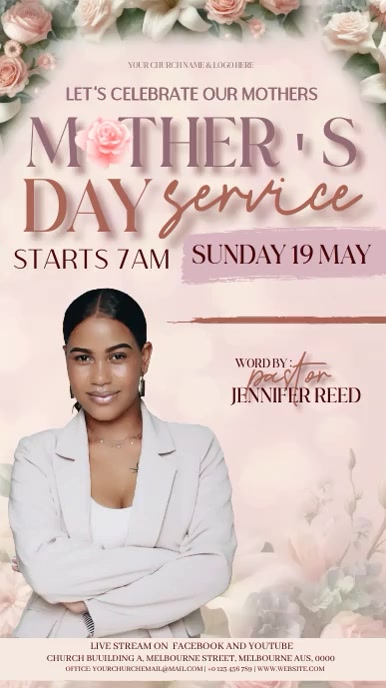 MOTHER'S DAY CHURCH service sermon template Indaba yaku-Instagram