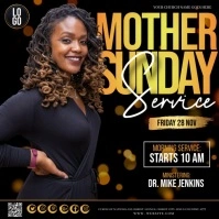 Mother's Day Church Service template Square (1:1)