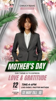 mother's day church services Instagram Story template