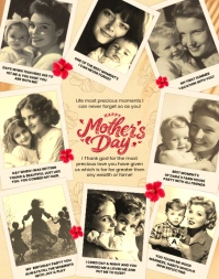 Mother's Day Collage Wallboard Template Poster/Wallboard