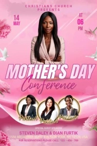 Mother's Day Conference Banner 4' × 6' template