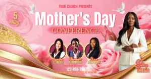 Mother's Day Conference Facebook Shared Image Video template