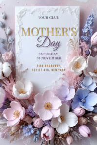 Mother's Day Banner 4' × 6' template
