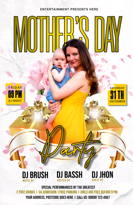 MOTHER'S DAY Tablóide template