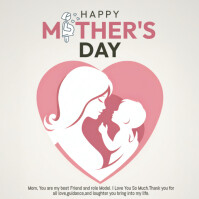 Mother's day Kvadrat (1:1) template