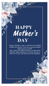 Mother's Day Design Business Card template