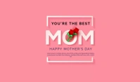 mother's day Tag template