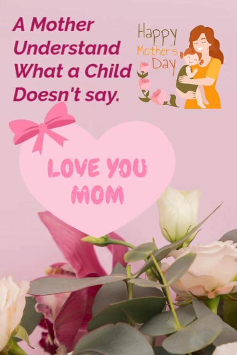 Mother's day Poster template