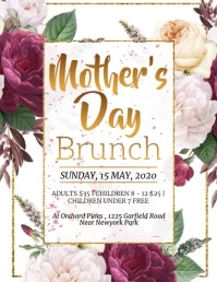 Mother's Day Flyer, Happy Mother's Day template