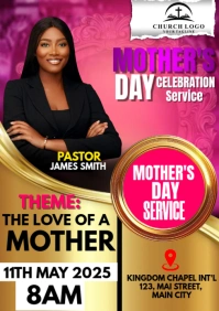 mother's day flyer A4 template