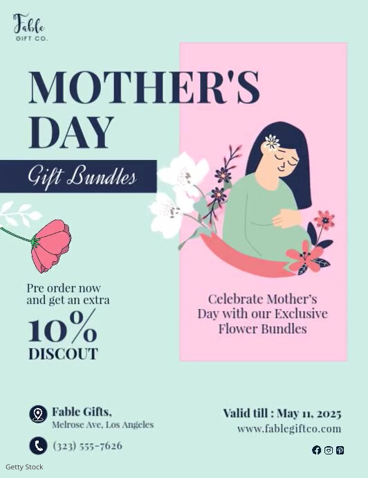 Mother's Day Gift Offer Template Flyer (US Letter)