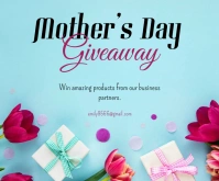 Mother's day giveaway สามเหลี่ยมขนาดกลาง template