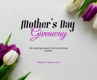 Mother's day giveaway Medium Rectangle template