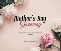 Mother's day giveaway Persegi Panjang Sedang template