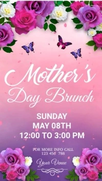 mother's day Instagram story Digital Display (9:16) template