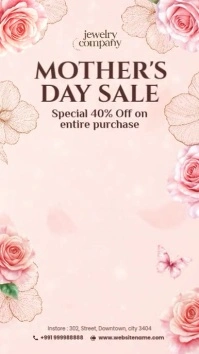 Mother's Day Jewelry Sale Digital Template