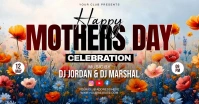 Mother's day party flyer Facebook Shared Image template