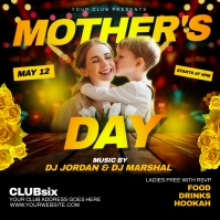 Mother's day party flyer Pos Instagram template