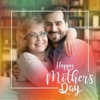 Mother's day photo frame Instagram Post template