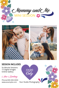 Mother's Day Photography Mini Session Label template