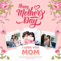 Mother's Day Picture Collage Instagram Post template