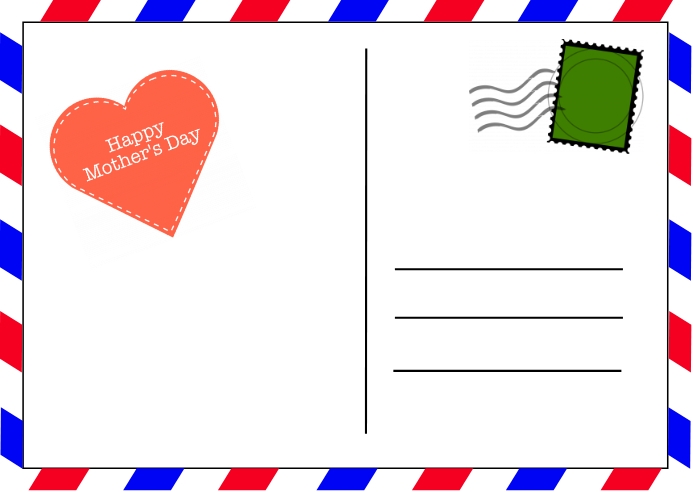Muttertag Postkarte Vorlage Postermywall