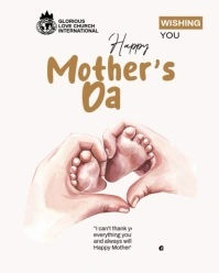 Mother's day poster template Instagram Portrait