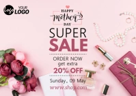 Mother's Day Sale Ad Postcard template