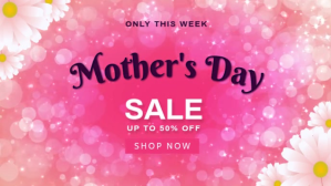 mother's day sale Facebook Cover Video (16:9) template