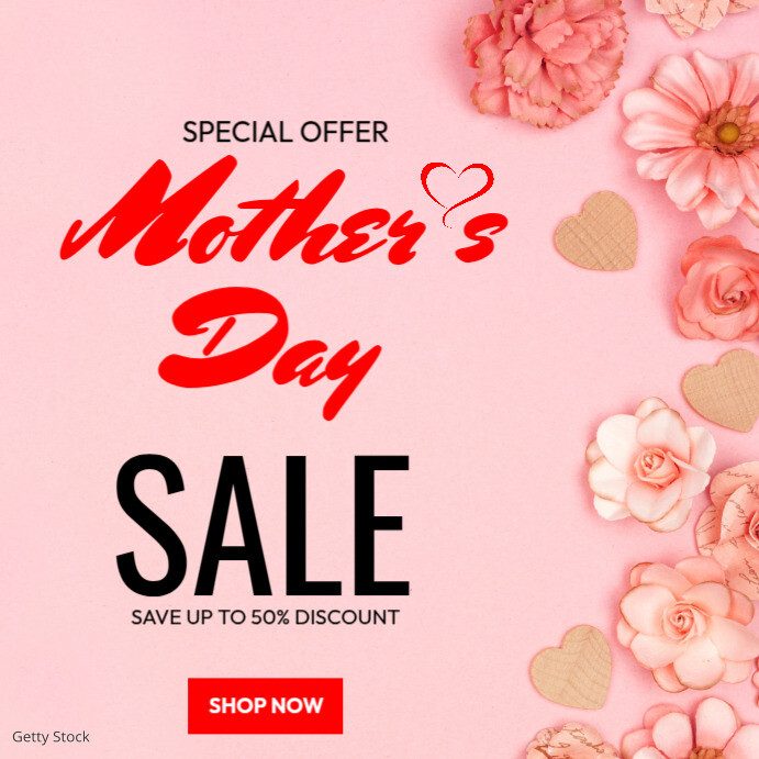 Mother's Day Sale Instagram Post template