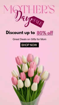 Mother's day sale História do Instagram template