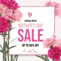 Mother's Day Sale Flyer Template Message Instagram