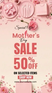 mother's day sale instagram story template
