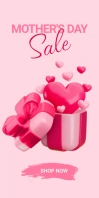 MOTHER'S DAY SALE POSTER/ DISCOUNT FLYER Rul-op banner 3' × 6' template