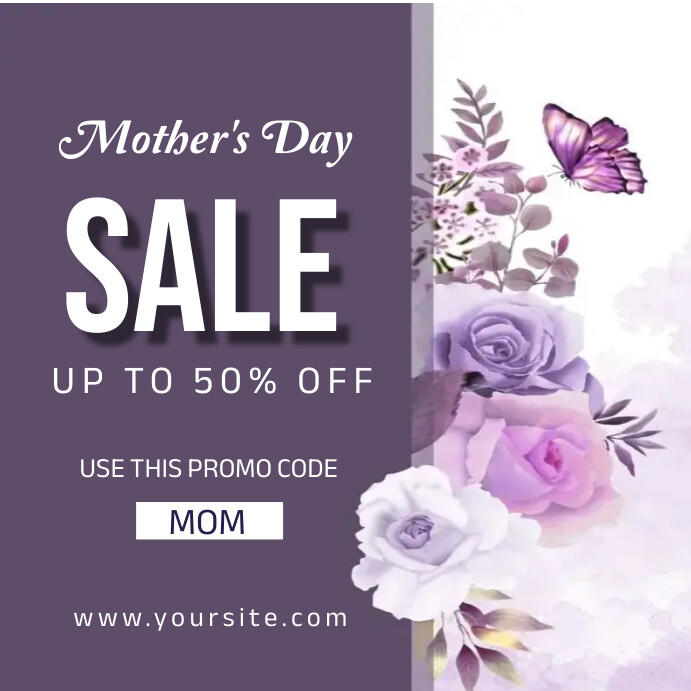 Mother's day sale template. Instagram Post