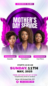 mother's day service Historia de Instagram template