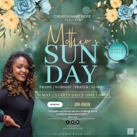 Mother's day Sunday church event design template Quadrato (1:1)
