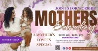 Mother's day Sunday Church Service Template Facebook Shared Image
