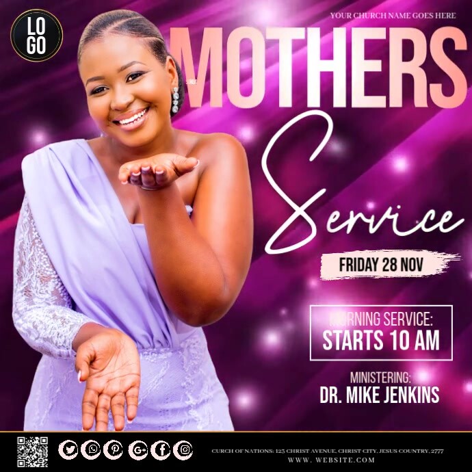 Mother's Day template Quadrado (1:1)