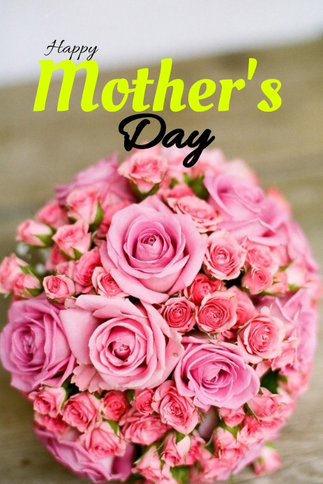 Mother's Day template Ihluzo le-Pinterest