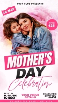 mother's day video template Instagram-Story