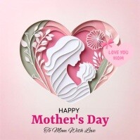 Mother's Day Wish Instagram Post Wpis na Instagrama template