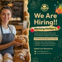 Mother's Hiring Ad Post Template Instagram-Beitrag