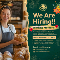 Mother's Hiring Ad Post Template