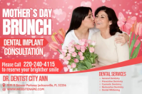 Mother`s Day Dental Promo Etiqueta template