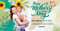 Mother`s Day Greetings Card Facebook Event Cover template