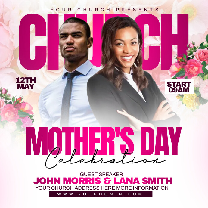 Copy of Mother’s day church flyer | PosterMyWall