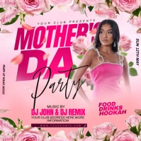 Mother’s day party flyer Instagram-Beitrag template