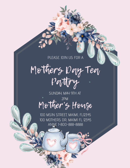 Mother’s Day tea party Template | PosterMyWall